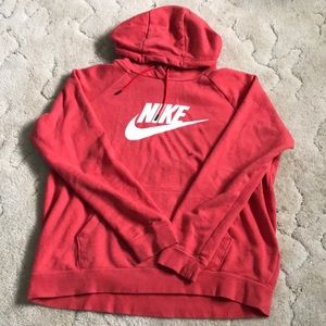 Womens coral Nike hoodie